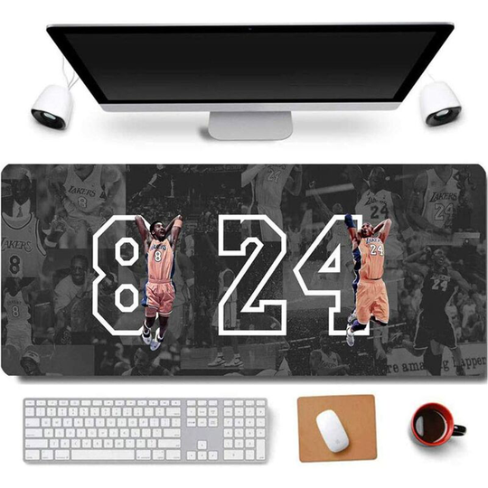 31.5 x 11.8 Inch Non-Slip Rubber Extended Large Gaming Mouse Pad with Stitched Edges Computer Keyboard Mouse Pad pc Accessories (8 & 24)
