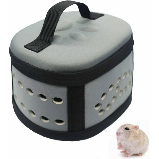 Monly - Portable Small Animal Guinea Pig Hedgehog Hamster Bag Box with Padded Zipper Breathable Small Guinea Pig Hedgehog Bag Car Handbag Small