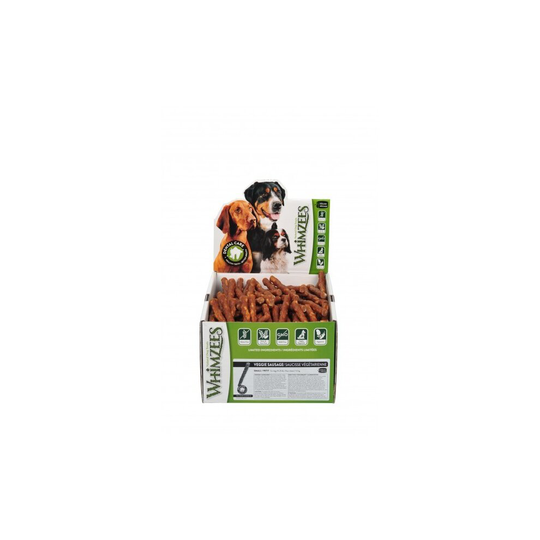 Whimzees Grain Free Vegetarian Sausage Dental Dog Treats (Pack Of 150)
