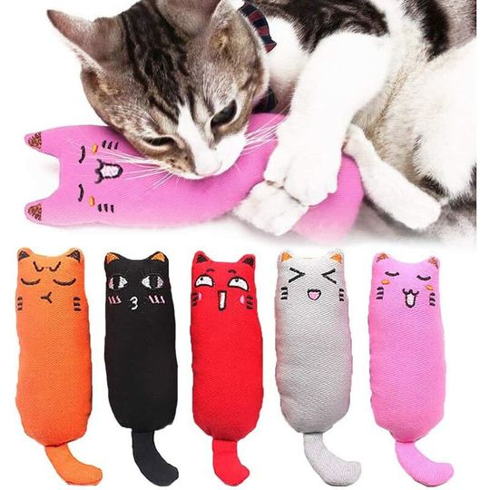 5pcs Catnip Toy Cat Chew Toy Anti-Bite Catnip Toy $ 5 Catnip Cartoon Mouse Piece Cat Teether Chew Toy $ 5 Catnip Piece Pet Cat Toy Tissue Fabric