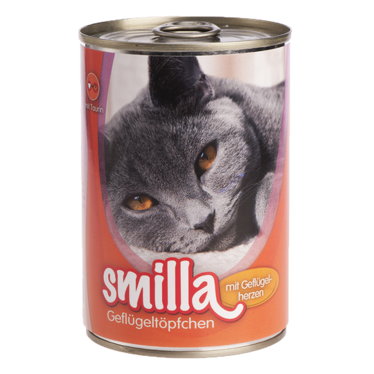 6 x 400g Smilla Wet Cat Food - 10% Off!* - Tender Poultry with Poultry Hearts