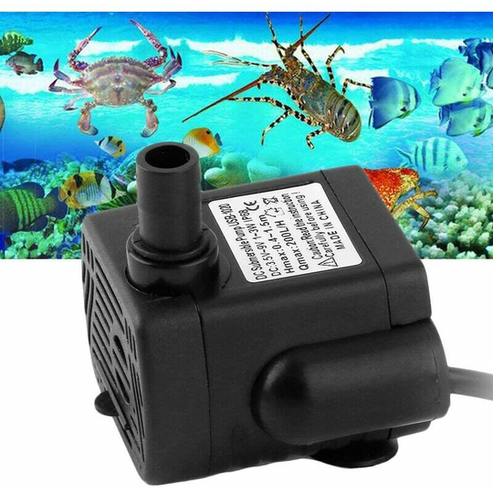 Bearsu - 48GPH 3W Whisper-Quiet Mini Water Pump Small aquarium, pond fish amphibians, turtles, aquatic animals, statues, rockeries, crafts, gardens,