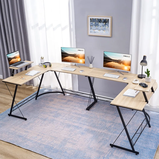 128cm L-Shape Writing Desk