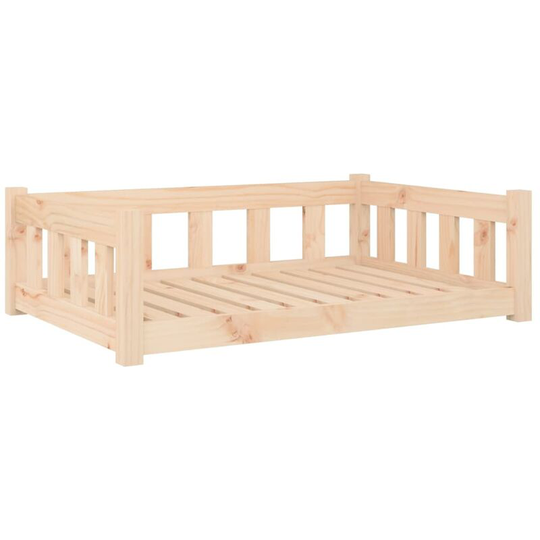 Dog Bed 95.5x65.5x28 cm Solid Wood Pine Vidaxl Brown