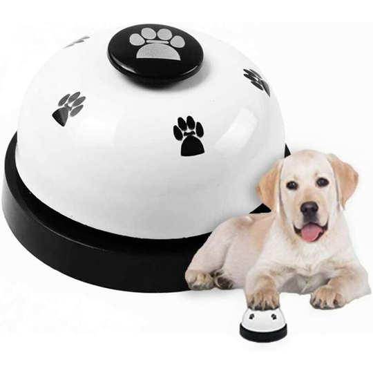 Pet Training Bell - Dog Interaction Bell (White)