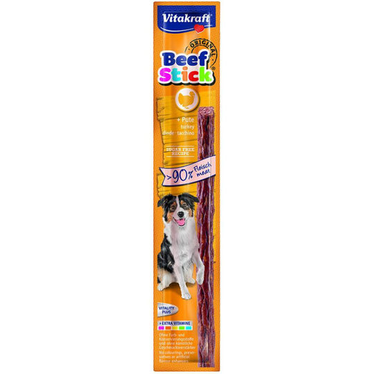 Vitakraft Beefstick With Turkey (50pce) (Pack of 50)