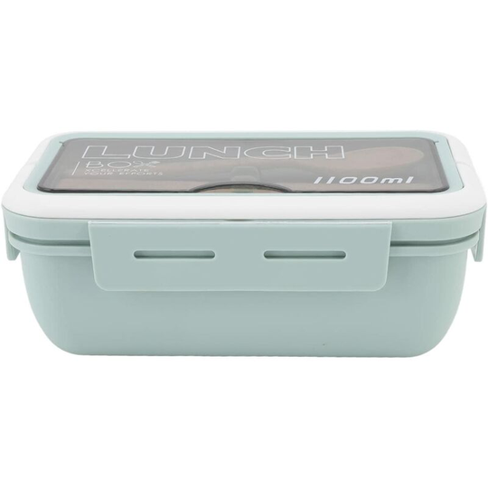 Bento Box Adult 2-Grid Bento Box Bento Box Large Capacity Well Sealed Children Student Worker School Office Lunch Box (Green)