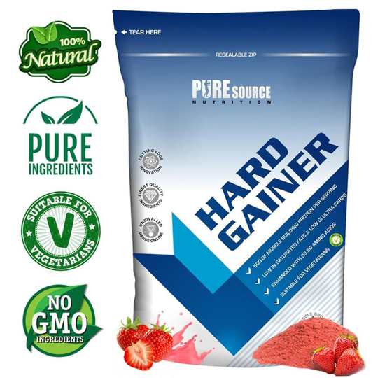 (2Kg, Strawberry) Weight Mass Gainer Protein Powder Hi-Calorie PSN