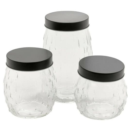 3 Piece Storage Jar Set