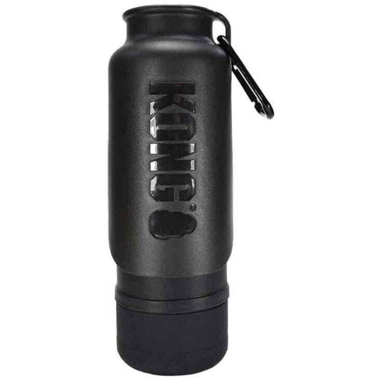 Kong - H20 Dog Water Bottle (750ml) (Black) - Black
