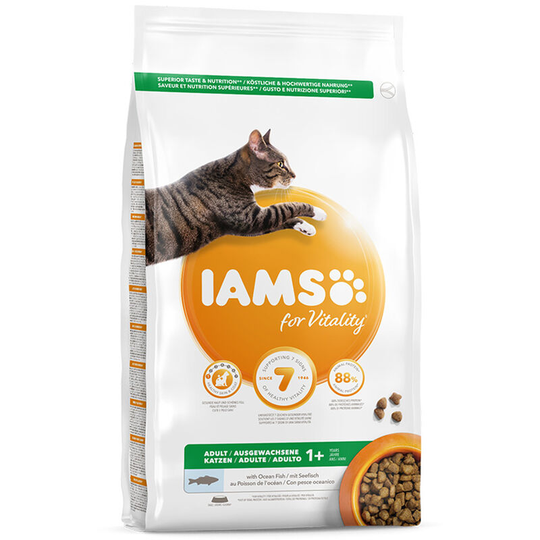 Iams - Adult Vitality Chicken Cat Food (10kg) (May Vary) - May Vary