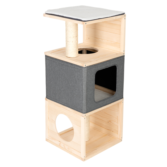 Cubist Cat House - 40 x 40 x 96 cm (L x W x H)