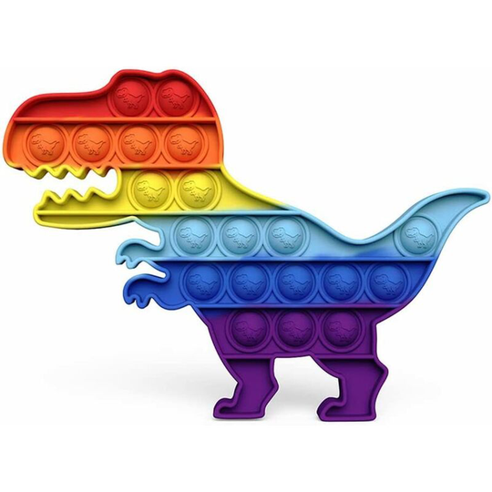Perle Rare - Fidget Toys, Dinosaur Push Pop Bubble Fidget Sensory Stress Reliever for Kids/Adults, Popit Educational Toys for Anxiety and Autism