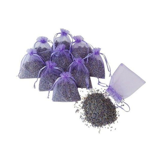 Mimiy - Lavender sachets to protect against moths in the wardrobe,Lavender scented sachets for relaxing and sleeping, 10 sachets of lavender