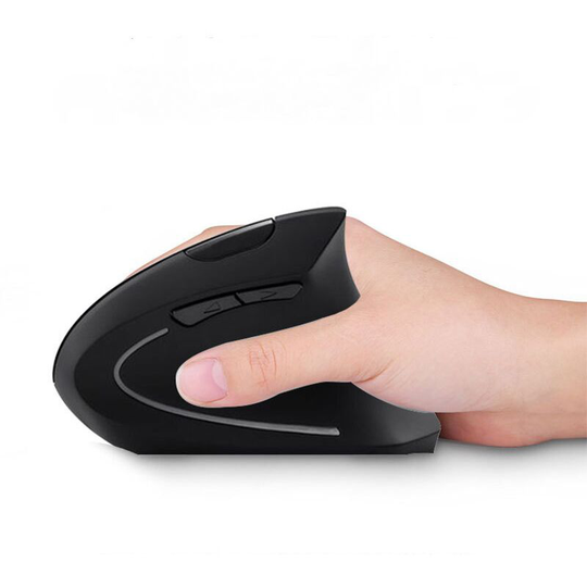 Wireless Mouse, usb, Vertical, Ergonomic, 800/1200/1600 dpi, - Black