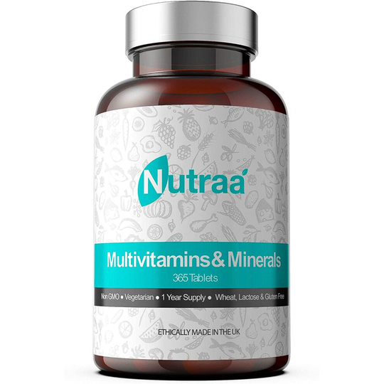 Multivitamin Tablets 1 Year Supply Advanced Mineral Formula for Men & Women with Iron and Vitamins A, C, D, B6 & B12