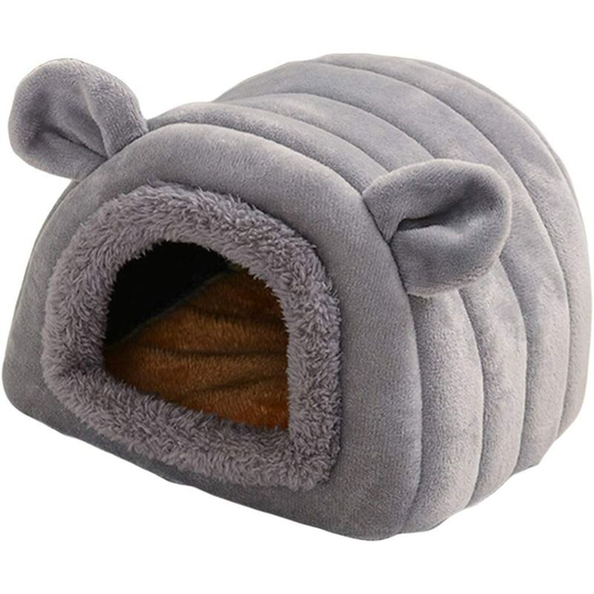 Osqi - Hamster Bed Winter Warm Small Animals House Cave Pet Cozy Hiding Sleepers Nest Bed for Hedgehog Rat Chinchilla Gerbil Squirrel Guinea Pig