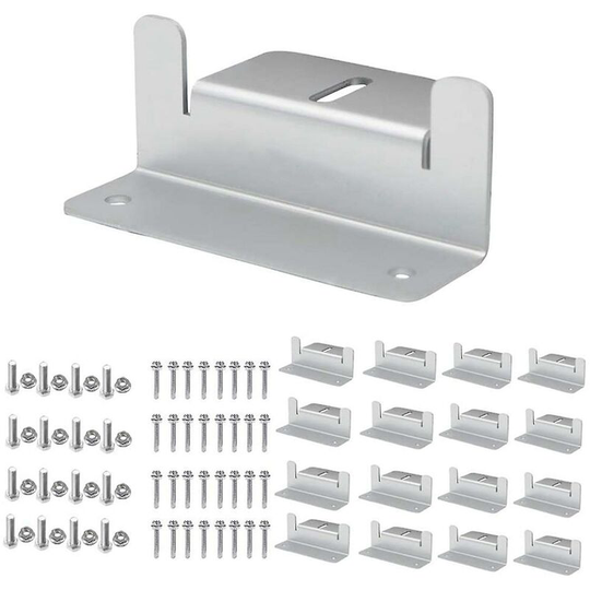 Z Bracket Solar Panel Mounting Brackets, with Silver Nuts and Bolts
