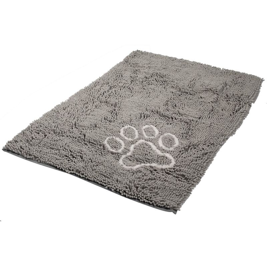 Bunty - Soft Microfibre Pet Dog Puppy Cat Mat Bed Doormat Absorbant Muddy Wet Paws - Grey - XX-Large