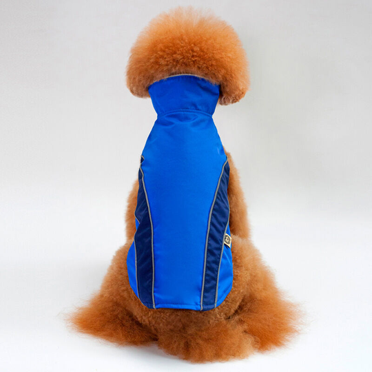 Blue) pet dog punching undershirt undershirt cotton clothes sports pet clothes wind and rain dog clothes (m): length 29 chest 40 reference weight 6-8