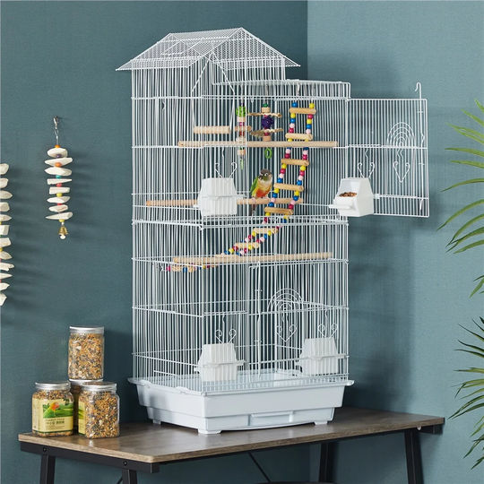 Isiah 99Cm Iron Pointed Table Top Bird Cage