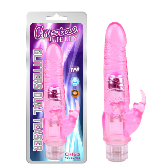 (Pink) Bunny Vibrator Sex Toy Rabbit Clitoris Stimulator Clit Stim Dual Pleasure Teaser