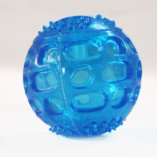 Betterlifegb - BetterLife Balls Sound Toys 3 Pcs for Solid Rubber Dogs and Indestructible Resistant Bounce Training Bounce (Blue)