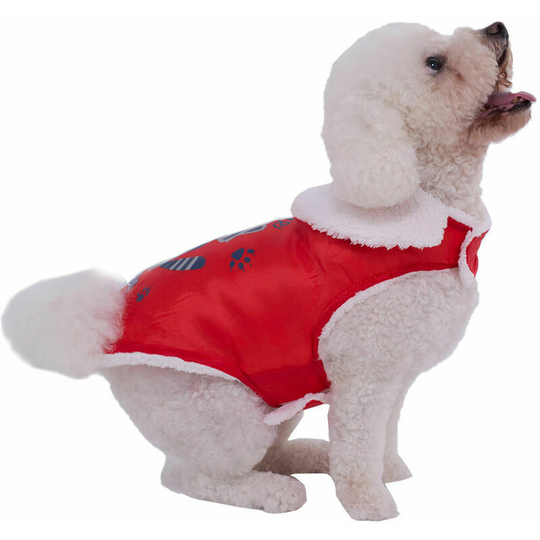 Dog Coat Winter Dog Clothes Puppy Clothes Soft And Warm Christmas Gift New Year Gift, Red, Xl