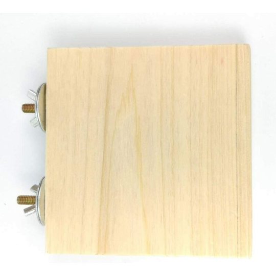 Echoo - 2-Pack Wooden Hamster Cage Platforms, Wooden Chinchilla Platform Stepping Stone-Gerbil, Rat