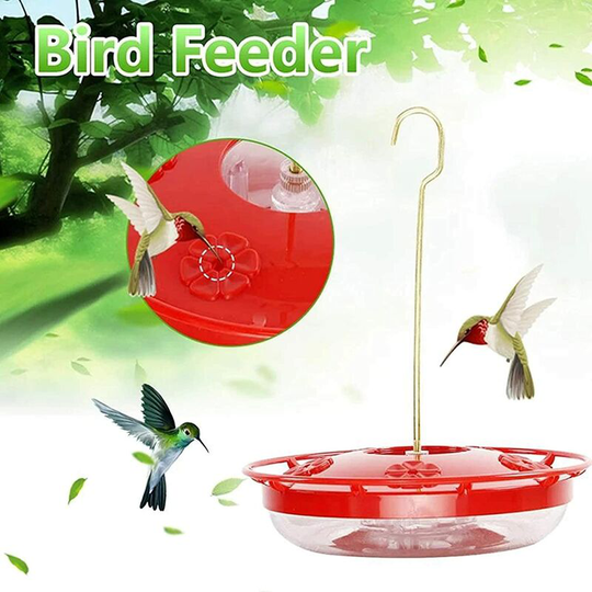 Hummingbird Feeder, Outdoor Bird Feeder Plastic Bird Feeder Hummingbird Feeders with 4 Feeding Stations for Outdoors