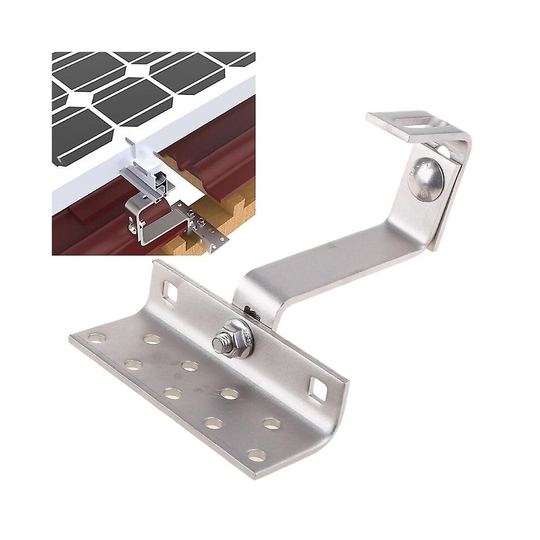 Pv Solar Tile Roof Hook Stainless Steel Photovoltaic Mounting Bracket Height Adjustable
