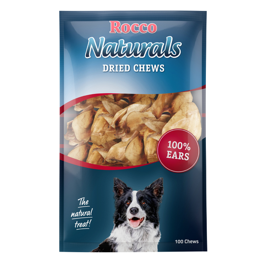 Rocco Natural Dried Cows' Ear - 10 Chews