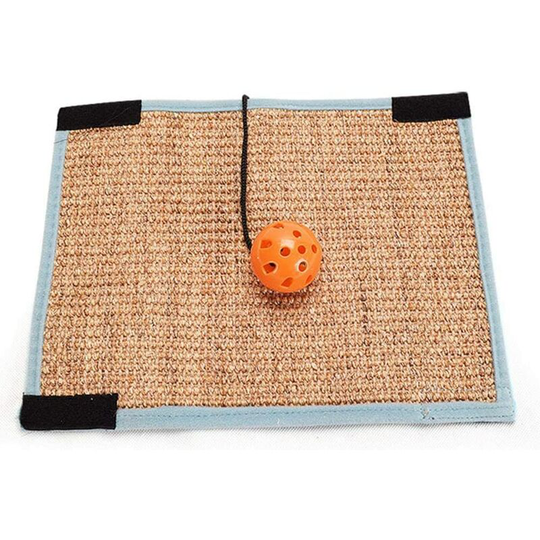 Cat Scratch Mat, Natural Sisal Rectangle Mat, Convenient & Non-Slip, Non-slip Cat Claw Care Toy