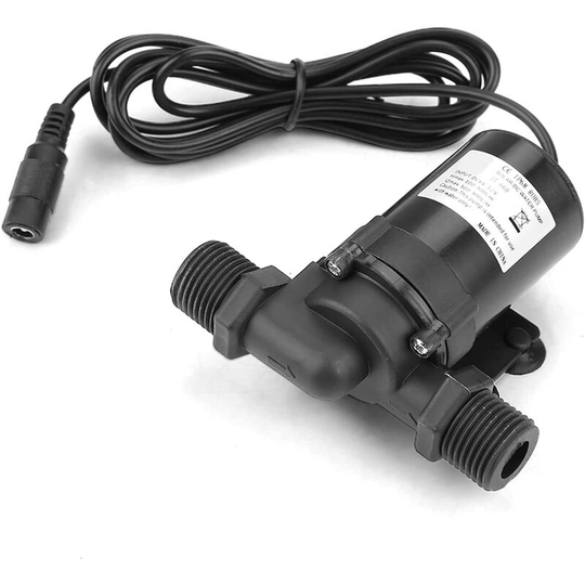 Agatige Micro dc Brushless Water Pump, 12V Electric Submersible Fountain Pump -40°C~100°C for Solar Water Heater