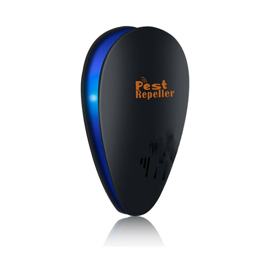 Ultrasonic Insect Rodent Repeller, Ultrasonic Pest Repeller, New Ultrasonic Mouse Repellent, for Anti Rats, Mice, Ants, Cockroaches - Black