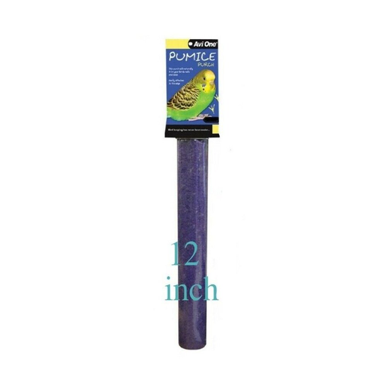 12" Caged Bird Natural Pumice Stone Pedicure Trimming Perch
