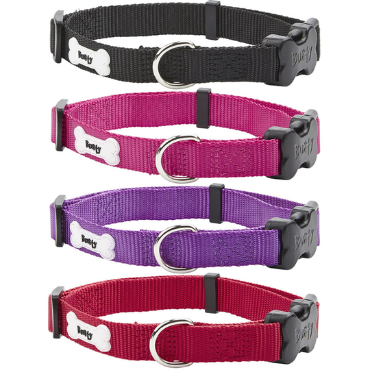 (Small, Black) Middlewood Nylon Dog Collar