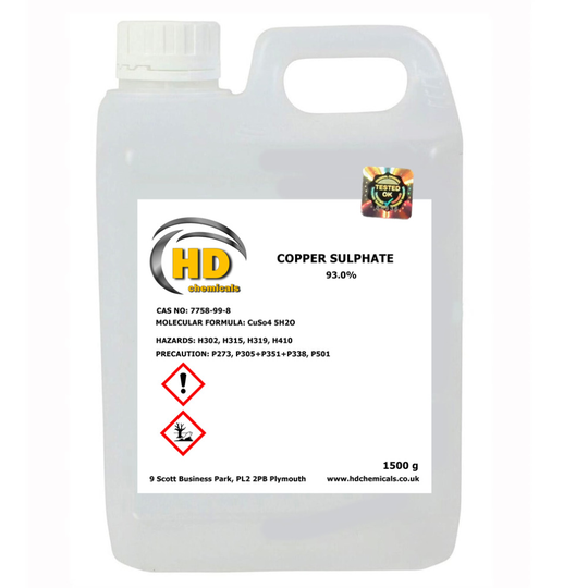 (1500g) Copper Sulphate 93% Gardening Weed Control