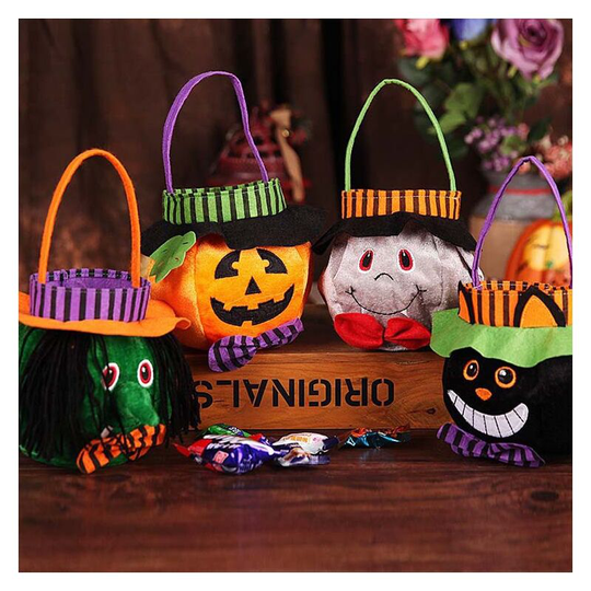 Litzee - 4 Pcs Halloween Witch Vampire Candy Bag, Holiday Candy Bag For Kids Vampire Smile Treat Bag Halloween Party Decorations Exceptional