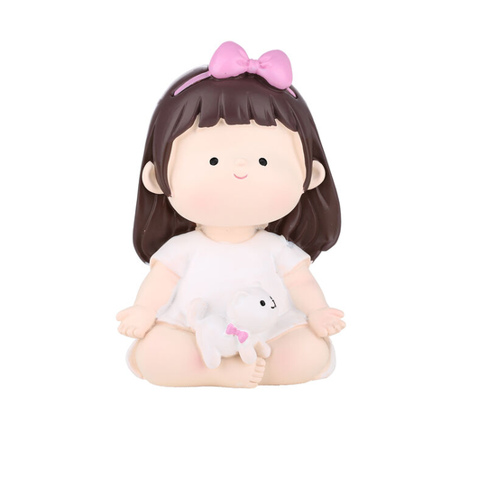 Tomfeel - Yoga Girl Resin Ornament Cute Girlish Desktop Ornament Children's Room, Living Room, Desk Decoration Ornament Car Ornament Gifts, c - c