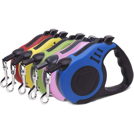 Retractable Pet Walking Leash with Anti-Slip Handle, for Small Medium Dog Cat, 5M, Blue