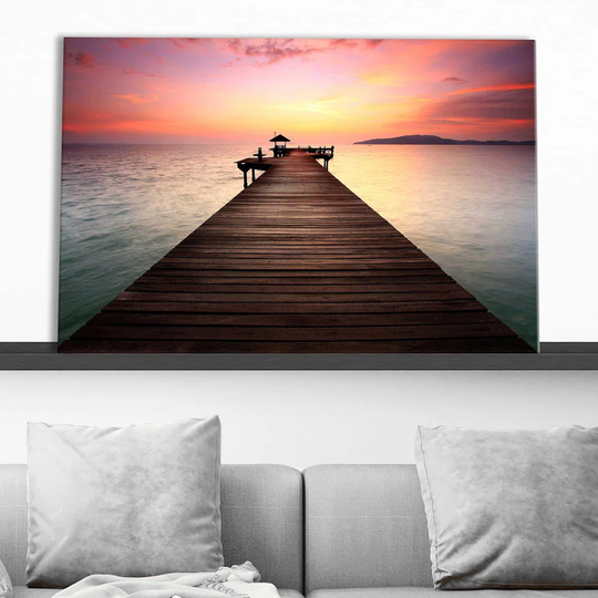 "By The Dock" Print On Canvas