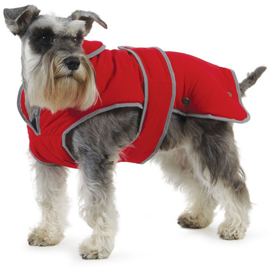 Pet Products Muddy Paws Stormguard Reflective Dog Coat (Extra Extra Large) (Red) - Red - Ancol