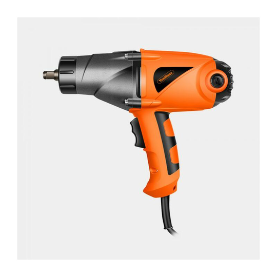 Impact Wrench 450Nm Torque Electric Nut Removal Tool with 1/2' Square Drive Hog Ring Anvil and Hard Case - Vonhaus