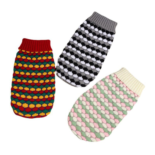 3 new pet sweaters New fall/winter dog clothes Teddy Boxer sweater Pet clothes 21*15cm