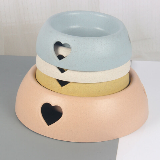 4 new Pet supplies dog bowl rice bowl small large plastic loving single bowl pet bowl cat food pot size is different