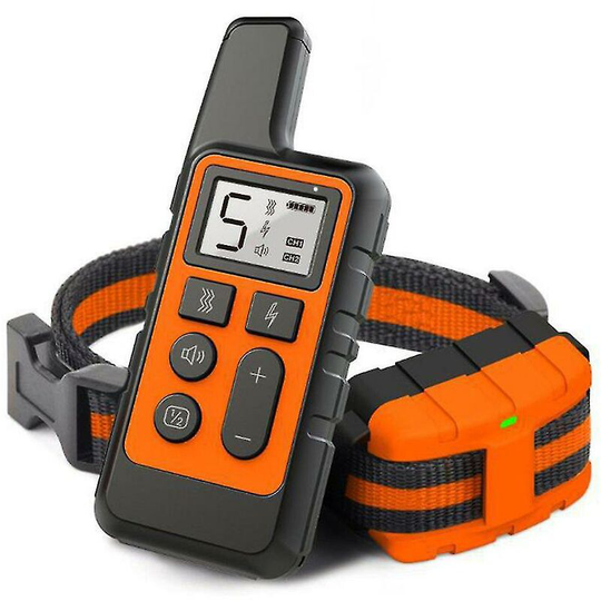 Dog Bark Prevention Device Pet Dog Trainer Remote Control Remote Training Collar,Orange