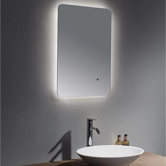 Kartell Calcot 500 x 700mm Curved LED Mirror