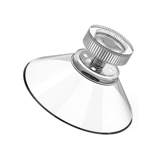 set of 30 suction cups with thread and knurled nuts Ø 40 mm, transparent, for car, camping, window, sun visor