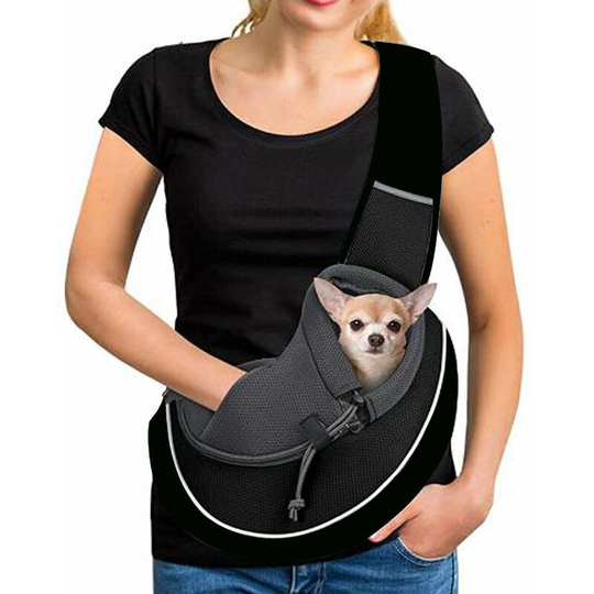 Gloppie Dog Cat Carrier Bag, Breathable Shoulder Bag for Carrying Small Pets, Walk With Your Darling Pet, Hands-Free(S:0-3KG)